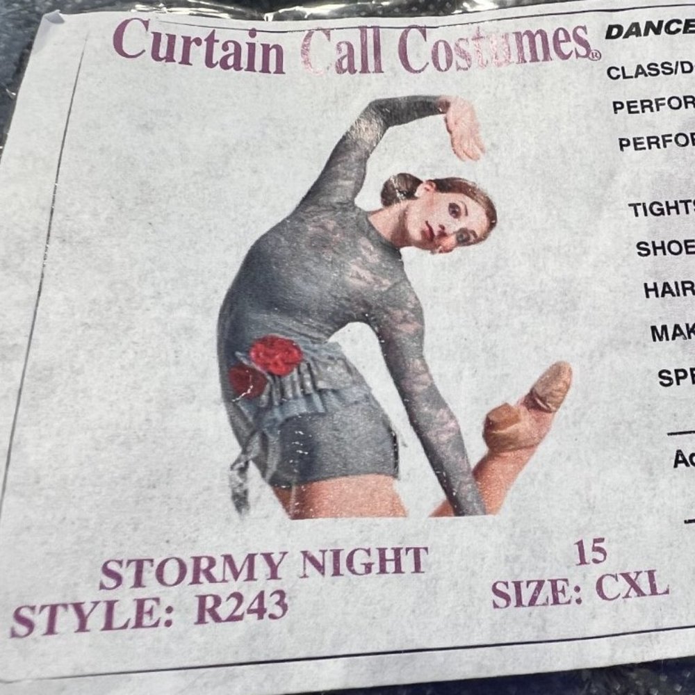 NEW Ballet Costume from Curtain Call Stormy Night R243
